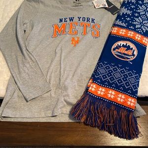 Mets Women’s XL shirt and scarf